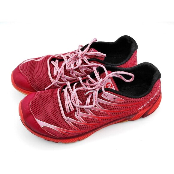 Merrell Bare Access Arc 4 Barefoot Shoes Sneakers Womens Size 9 Bright Red - Picture 1 of 10